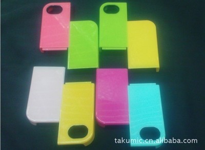 时尚与防护并存 深圳市港盛兴塑胶制品新款iPhone4/4s撞色四件套保护壳