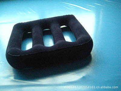 供应PVC充气H形植绒枕 | 6P环保无毒，批发零售各种充气枕图片大全